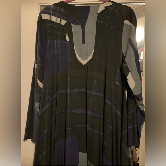 Swedish Designer Ralston long sleeve button down Swing Dress. - Picture 8 of 9